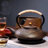 Cherry Blossoms Cast Iron Tea Kettle - Black - 1 / Cherry Blossom Red / Teapot - Medium - Cast Iron - image 6