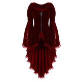 Women's Medieval Gothic Lace Dress - Red - Gothic Dress - 5XL - Polyester - image 2