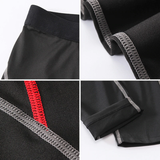 Men's Compression Workout Pants - Black/Red - XXL - Spandex - image 16