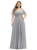 Women's Plus Size Long Evening Dress - Burnt Orange - Dress - 26 - Polyester Chiffon - image 44