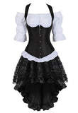 Women's Steampunk Top Corset Skirt Set - White - 1 / Steampunk / Shirt - 6XL - Polyester - image 29