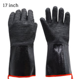 Funki Buys | Gloves | BBQ Smoker Protective ... - Black/Red - Heat Resistant Griller Gloves / 14 inches / Neoprene - image 25
