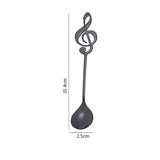 Musical Note Coffee Spoons 1/3/5/10 Pcs - Black - Music Note Spoon - 10 Pcs - Stainless Steel - image 6