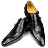 Men's Luxury Leather Formal Dress Shoe - Black - Men's Dress Shoe - 47 B - Genuine Leather - image 1