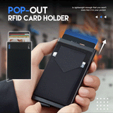 Unisex Slim RFID Pop Up Card Case - Grey - Pop Up Card Holder - 3.74 x 2.56 x 0.31" - Aluminum/ABS - image 22