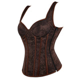 Women's Shoulder Strap Corset Dress - Red - 1 - Corset Skirt Set - 6XL - Polyester - image 15