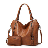 Handbags Women's Fashion Tote Bags - Brown - 1 - Handbag + Purse - Medium - PU Leather - image 6