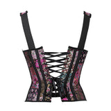Women's Shoulder Strap Corset Dress - Red - 1 - Corset Skirt Set - 6XL - Polyester - image 20