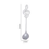 Musical Note Coffee Spoons 1/3/5/10 Pcs - Silver - Music Note Spoon - 10 Pcs - Stainless Steel - image 9