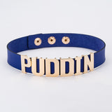 Unisex Gothc Puddin Choker Necklace - Black - 1 / Buckle / 17.32 x 0.78" / Necklace - M - PU Leather - image 6
