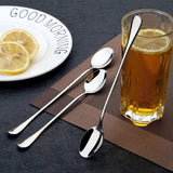 Stainless Steel Long Coffee Spoons 6Pcs - Silver - 6pcs - Pointed Head - Large - Stainless Steel - image 2