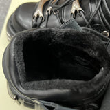 Women's Gothic Punk Platform Sneakers - Black - 1 /  No Plush / Punk Shoes - 44 B - PU Leather - image 20
