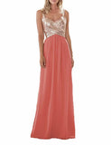 Women's Sequin Prom Bridesmaid Dress - Rose Gold - Prom Bridesmaid Dress - Polyester/Sequin - image 31
