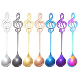 Musical Note Coffee Spoons 1/3/5/10 Pcs - Silver - Music Note Spoon - 10 Pcs - Stainless Steel - image 1