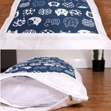 Cat Sleeping Bag Japanese Cat Bed - Blue/White - Cat Sleeping Bag - XL - Cotton - image 4