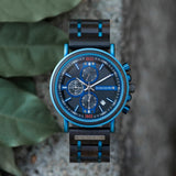 Men's Women's Stylish Wooden Watches - Blue - S18-6 / Customized / Wood Watch - Medium - Wood/Stainless Steel - image 45