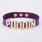 Unisex Gothc Puddin Choker Necklace - Black - 1 / Buckle / 17.32 x 0.78" / Necklace - M - PU Leather - image 4