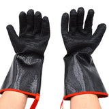 Funki Buys | Gloves | BBQ Smoker Protective ... - Black/Red - Heat Resistant Griller Gloves / 14 inches / Neoprene - image 21