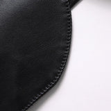 Men's Stylish Faux Leather Dress Jackets - Black - Faux Leather Jacket - 8XL - PU Leather - image 5