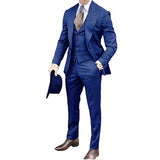 Men's Classy 3 Pcs Slim Fit Formal Suits - Brown - Light Brown / 3 Pcs Slim Fit Suit - 6XL - Polyester - image 47