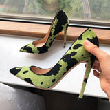Funki Buys | Shoes | Women's High Animal Print Stilettos Flock