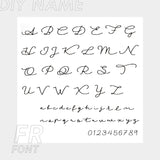 Funki Buys | Earrings | Custom Name Initi... - Custom SMTER01-AB  Font / Silver Color - Earrings / Stainless Steel - image 36