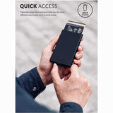 Unisex Slim RFID Pop Up Card Case - Grey - Pop Up Card Holder - 3.74 x 2.56 x 0.31" - Aluminum/ABS - image 25
