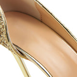Women's Elegant Glitter Wedding Shoes - Black - Glitter Wedding Heels - 43 B - PU Leather - image 8