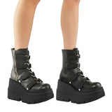 Funki Buys | Boots | Women's New Gothic Style Platform Boots