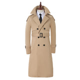 Men's Long Windbreaker Trench Coat - Ivory - Long Trench Coat - 9XL - Polyester - image 20