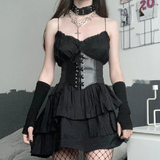 Funki Buys | Belts | Women's Goth Under Bust Cincher Belt - Style1 Black C / One Size / Polyester/PU Leather - image 36