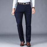 Men's Modern Stretch Business Work Pants - Khaki - Pants - 42 - Polyester Spandex - image 10