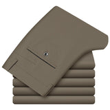 Men's Modern Stretch Business Work Pants - Khaki - Pants - 42 - Polyester Spandex - image 7