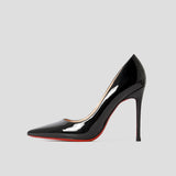 Women's Luxury Red Soles Stiletto Pumps - Beige - 2 / 8cm Stiletto - 46 B - PU Leather - image 18