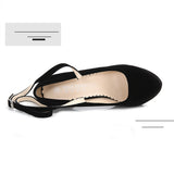 Women's Super High Cross Strap Platforms - Blue - Super High Stilettos - 16 B - Suede/PU Leather - image 11