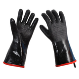 Funki Buys | Gloves | BBQ Smoker Protective ... - Black/Red - Heat Resistant Griller Gloves / 14 inches / Neoprene - image 23