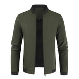Men's Smart Stand Collar Dress Jacket - Black - Jacket - 8XL - Polyester - image 15
