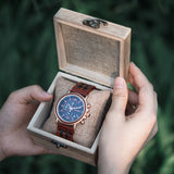 Men's Women's Stylish Wooden Watches - Blue - S18-6 / Customized / Wood Watch - Medium - Wood/Stainless Steel - image 23