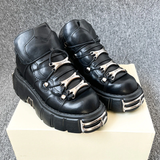 Women's Gothic Punk Platform Sneakers - Black - 1 /  No Plush / Punk Shoes - 44 B - PU Leather - image 19