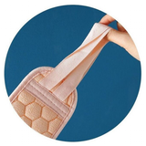 Loofah Sponge Bath Brush Set 3Pc - Blue - Back Exfoliating Belt / 3 Pcs Set - Medium - Sponge - image 17