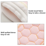 Loofah Sponge Bath Brush Set 3Pc - Blue - Back Exfoliating Belt / 3 Pcs Set - Medium - Sponge - image 18