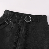 Men's Women's Retro Gothic Punk Half Skirt - Black - Unisex Half Skirt - 5XL - Polyester Jacquard - image 13
