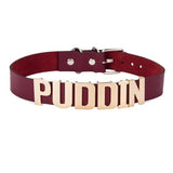 Unisex Gothc Puddin Choker Necklace - Red - 1 / Buckle / 17.32 x 0.78" / Necklace - M - PU Leather - image 20