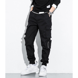 Men's Hip Hop Streetwear Cargo Pants 8XL - Black - Streetwear Cargo Pants - 8XL - Polyester - image 17