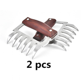 Meat Shredding Tools Forks Claws - Beige - 1 - Meat Bear Claws - 2 Pcs - Medium - Stainless Steel - image 29