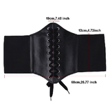 Funki Buys | Belts | Women's Goth Under Bust Cincher Belt - Style1 Black C / One Size / Polyester/PU Leather - image 12