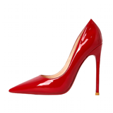 Women's Luxury Red Soles Stiletto Pumps - Red - 2 / 8cm Stiletto - 46 B - PU Leather - image 45
