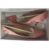 Women's Elegant Silk Formal Prom Stilettos - Gold - Embossed Shoe - 9.5 B - Silk/PU Leather - image 9