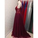 Women's Long Chiffon Tulle Prom Dress - Dark Gray - Dress - 22W - Chiffon/Tulle - image 14