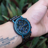 Men's Women's Stylish Wooden Watches - Blue - S18-6 / Customized / Wood Watch - Medium - Wood/Stainless Steel - image 49